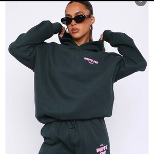 White Fox Offstage Hoodie Pine XS/S NWT